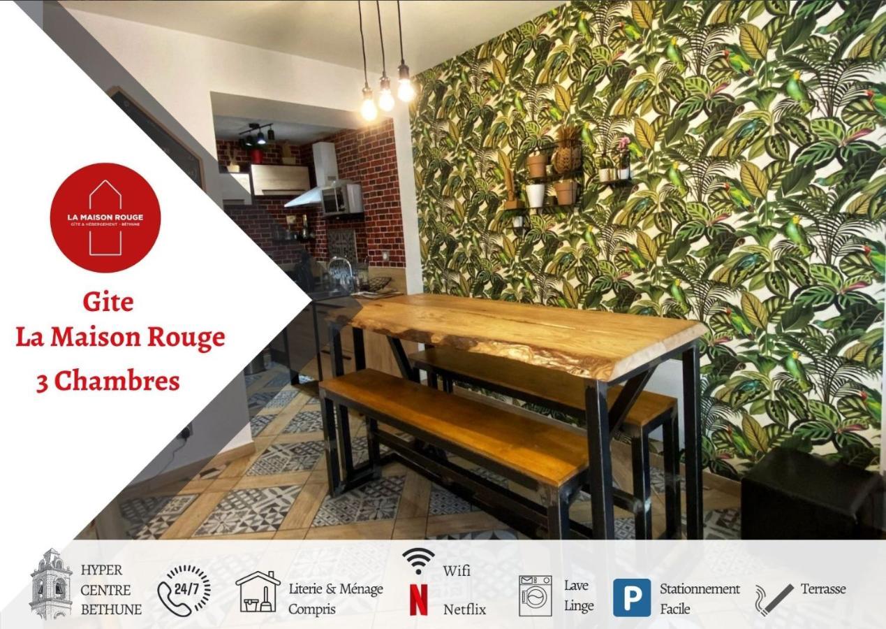 Gite La Maison Rouge Béthune Extérieur photo